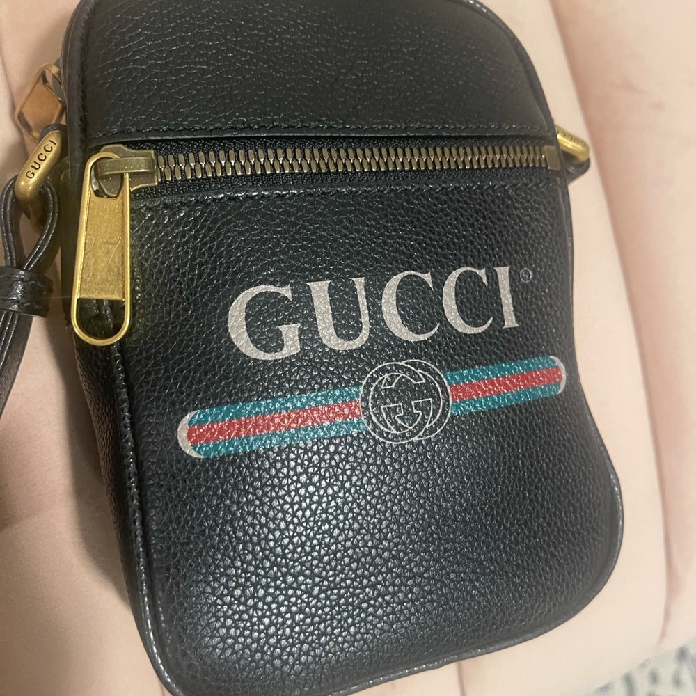 Gucci Print Messenger Cross Body Bag